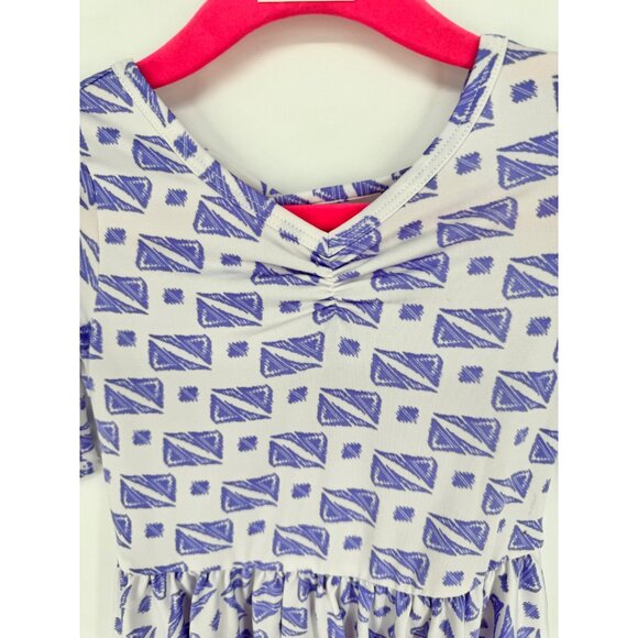 Dotdotsmile Girls Dress Size 12/24 Months White and Purple New With Tags - Picture 2 of 6
